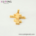 34025 xuping 24k chapado en oro religiosa mayorista Jesús cruz colgante